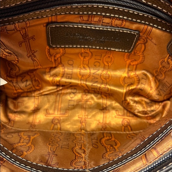 Tignanello Black Pebble Leather Crossbody with Silver Accent - Picture 5 of 12